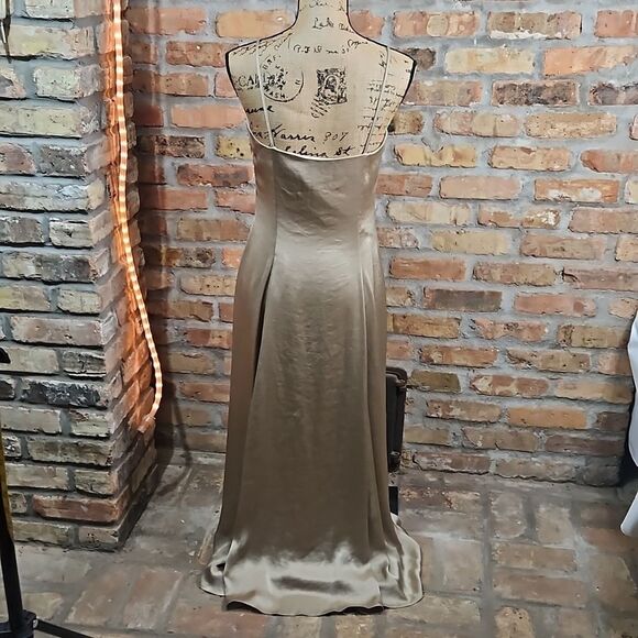 NWT Theory Cami Volume Mesa Crushed Satin Midi dress size 6 - Picture 10 of 16